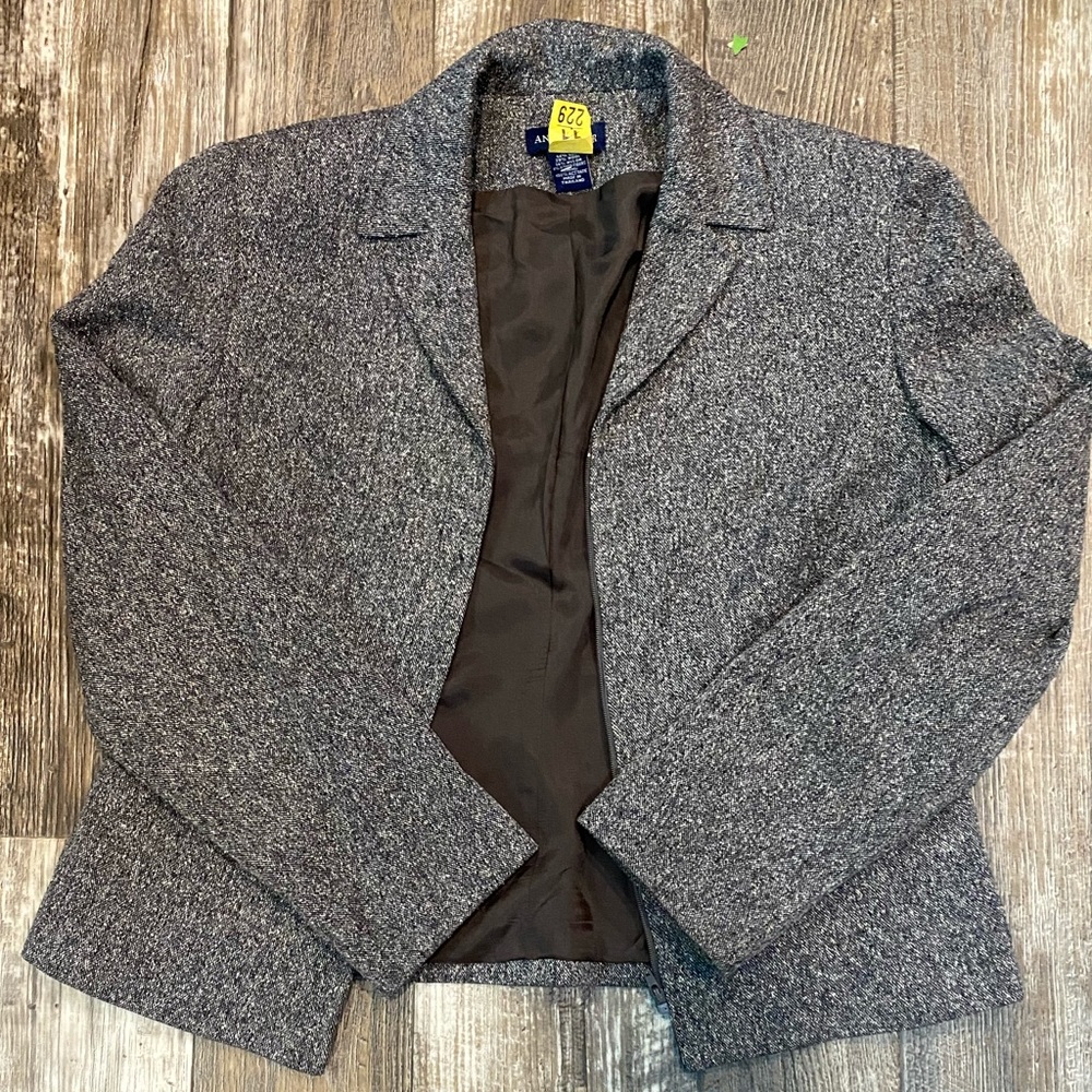 Ann Taylor silk wool blend blazer